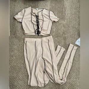 Matching pant set